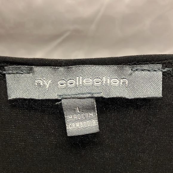 NY Collection Women’s 3/4-Length Long Sleeve Button Front Blouse - Picture 4 of 7